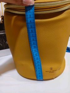Chic Yellow Bucket Bag