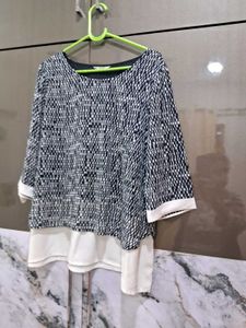 Stylish Geometric Print Top