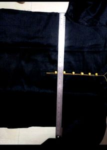 MEN'S Black Cotton Silk KURTA PAJAMA SET