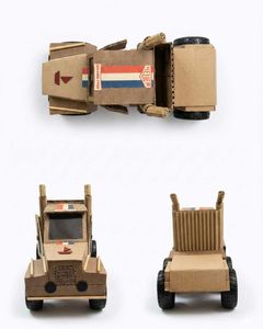 Handmade Cardboard Truck Toy