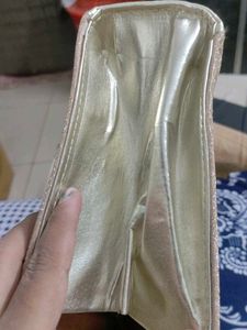 Sparkly Gold Handbag with Tassel