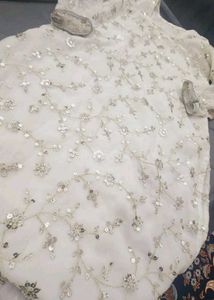 White Dress Sequence 2piece Dreas