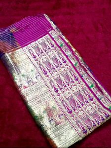 ✨ Premium Banarasi Silk Saree – Rich Zari