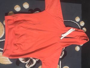 Orange Pullover Hoodie