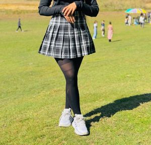 Plaid Pleated Skirt