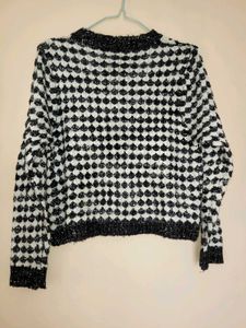 Chic Black &amp; White Tweed Jacket