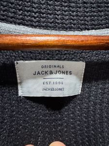 Jack &amp; Jones Black Shawl Collar Knit Cardigan