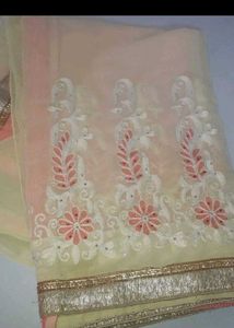 Elegant Embroidered Saree