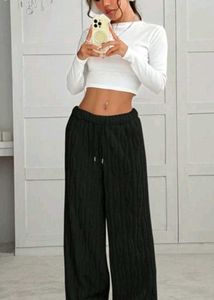 Women fluffy Wide Leg Pants