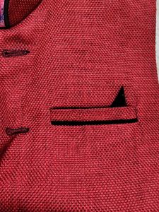 Men's Red Nehru Jacket