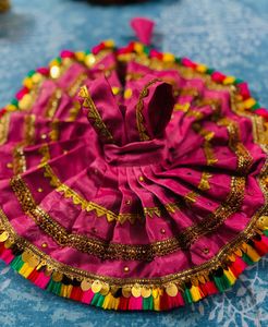 Beautiful Red &amp; Gold laddu Gopal Dress
