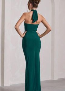 Elegant Halter Neck Maxi Dress