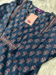 Libas stylish Blue Printed Kurta Set