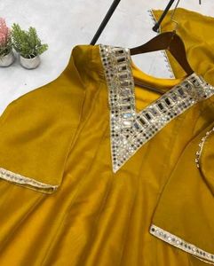 Trending Heavy Miror Work Kurta Set..