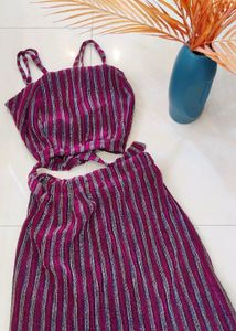Sequin Top And Skirt Set