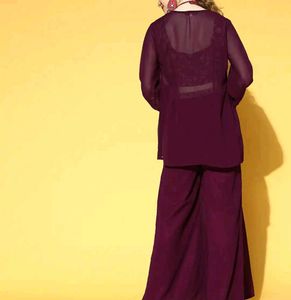 Embroidered Kurta Set with Palazzo - New