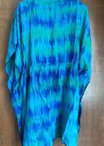 Bohemian Tie-Dye Kaftan Tunic Top