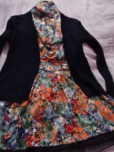 COMBO of Cardigan and a dress