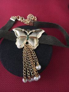 Golden Butterfly choker
