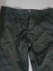 Dark green cotton pant