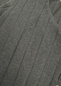 H&amp;M Black Ribbed Button Down Top
