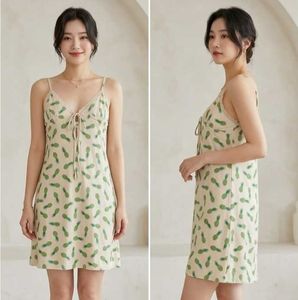 Cute Pineapple Print Night Dress