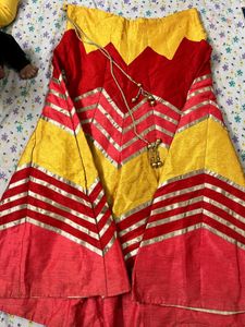 Red &amp; Gold Lehenga Choli Set