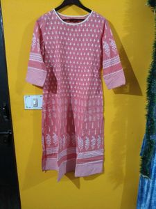 Elegant Pink Printed Kurta