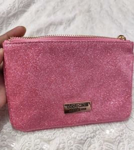 Roberto Cavalli Sparkly Pink Pouch