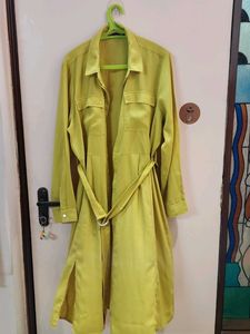 Stylish Yellow Shirt Dress