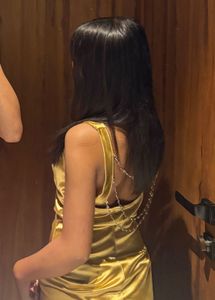 Elegant Gold Maxi Dress