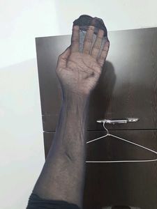 black and skin colour sheer tights