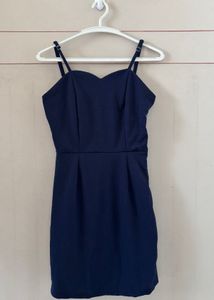 Navy Blue Strappy Mini Dress