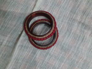 Red &amp; Gold Bangle Set