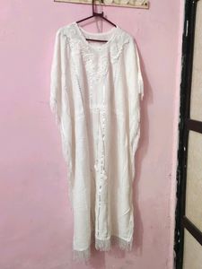 White Kaftan Co Ord Set