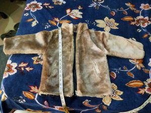 Vintage Furry Brown Jacket for boy or girl 6-7 yr
