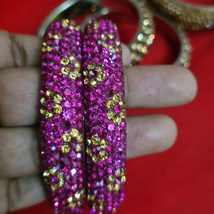 Three Pair of stone Kadas