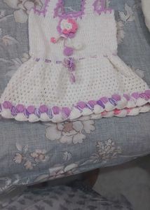 Handmade Crochet Baby Girl Dress