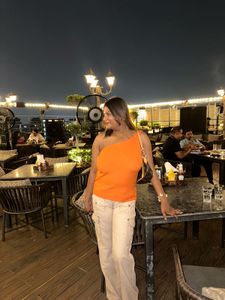 Orange Tank Top for Women