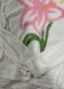 floral printed off white top