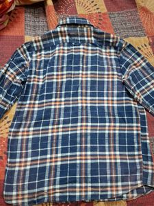 Classic Blue Plaid Flannel Shirt