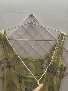 Chic Sleeveless Printed Kurta