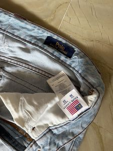 Polo Ralph Lauren Distressed Light Wash Denim Jean