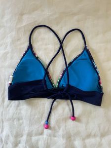 Tropical Print Bikini Top
