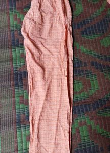 Peach Anarkali Kurta Set with Dupatta