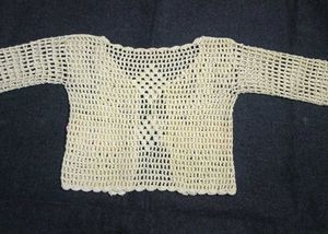 Cream Crochet Top