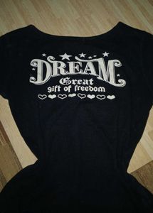 Y2k Pink Latte "Dream" Graphic T-Shirt