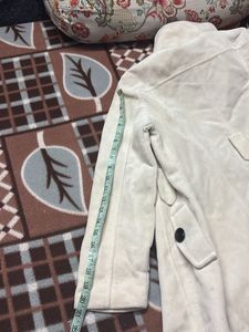 Elegant Cream Button-Down Coat