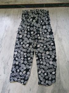 Stylish Black &amp; White Polka Dot Palazzo Pants