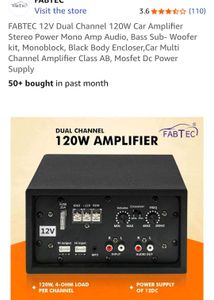 FABTEC Subwoofer Amplifier